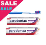 Parodontax Ultra Clean Daily Toothpaste + Toothbrush Value Pack of 2 x 75ml