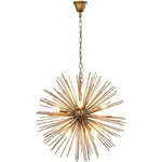 Kare Design Pendant Lamp Beam, Brass, Ø72cm