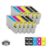 10 CARTOUCHES D'ENCRE ASSORTIES PREMIUM COMPATIBLE T3351 BK V2 XL - T3364 Y V2 XL pour imprimante EPSON XP 635