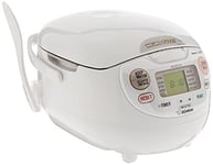 ZOJIRUSHI NS-ZCC10 Rice Cooker White Display English 110-120V