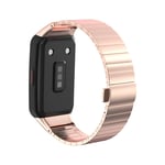 LEXIANG Stainless Steel Bracelet Smart Watch Strap For -Huawei Honor Band 6 Smart Watch Double Snap Buckle Solid Stainless Steel Strap