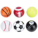 6 pcs Football Pattern Golf Balls Practice Indoor Outdoor Training FIG UK