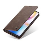 CASEME Lommeboketui til OnePlus 8 Pro - Mørkebrun