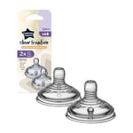 Tommee Tippee 2 tétines Closer to Nature BLANC