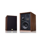 Wharfedale Super Denton Speakers - Walnut Bookshelf 3-way Loudspeaker Retro 6.5"