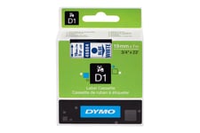 DYMO D1 - mærkattape - 1 kassette(r) - Rulle (1,9 cm x 7 m)