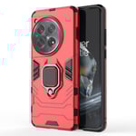 SKALO OnePlus 12 5G Armor Hybrid Metallring skal - Röd Röd