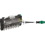 Wera Tool-Check 1 SB Zyklop Mini bit-ratchet, screwdriver, bits & socket set, 38pc, 05073220001 and Kraftform Nutspinner Flexshaft + Bit Holder 392