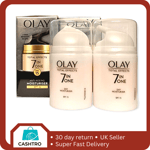 2 X OLAY Total Effects 7in1 Anti-Ageing DAY Moisturiser SPF15 50ml