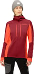 Norrøna Norrøna Women's Trollveggen Powerstretch Pro Zip Hood Rhubarb M, Rhubarb