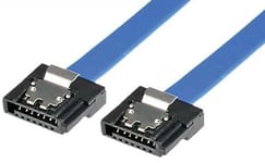 SATA 600 kabel - Lille stik -  Blå - 0.15 m