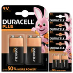 Duracell Plus 9V PP3 6LR61 Alkaline Batteries x 10 *Long Expiry*
