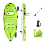 Hydro-Force Koracle X1 Inflatable Fishing Kayak | Inflatable Kayaks, Green