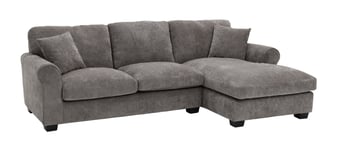 Argos Home Taylor Fabric Right Hand Corner Sofa - Grey