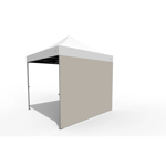 O.B. WIIK Vegg, tett - grå for 3 x 3m pop-up telt (1 side)