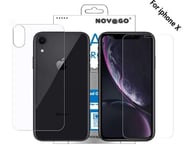 Batch 2 Protective Films Front Rear Toughened Glass For IPHONE X IPHONE 10