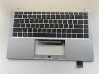 For HP EliteBook x360 1040 G8 M46733-BD1 Palmrest Cover Keyboard Ukrainian NEW
