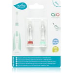 Nuvita Sonic Clean&Care Replacement Brush Heads battery-operated sonic toothbrush replacement heads for babies Sonic Clean&Care Small Red/Green 3 m+ 2 pc
