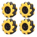 CONNOR Roue Mecanum omnidirectionnelle pour robot intelligent, pieces de voiture, accessoires, jouets a monter soi-meme, 60 mm (2 paires)