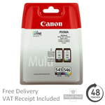 Genuine Canon PG545 & CL546 Ink Cartridge Pack - For Canon PIXMA TS3150