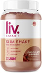USN Liv.Smart Slim Shake Chocolate Brownie 550G - High Protein (21G) Meal Replac