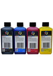 Kit 4 x 250ml Inks Inktec E0013 Compatible With Ciss 27/27 X L for Printer EPSON WORKFORCE WF 7110 DTW
