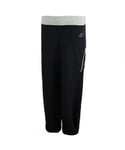 Nike Childrens Unisex Sportswear Stretch Waist Bottoms Black Kids Track Pants 411876 010 Cotton - Size Small