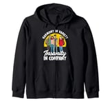 Harmony in Variety Insanity in Company Best Friends Matching Zip Hoodie