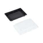 Sushiform Med Lock PS Svart/Klar 190x130x40mm 400ml