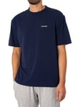 Calvin KleinLounge Chest Logo T-Shirt - Blue Shadow