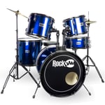 PDT RockJam Full-Sized Drum Kit with Five Drums Two Cymbals Drum Throne & Drumst