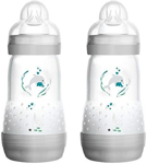 MAM Easy Start Self Sterilising Anti-Colic Baby Bottle Pack of 2 2 x 260 ml, MAM