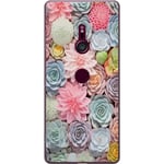 Sony Xperia XZ3 Transparent Mobilskal Växter