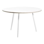 HAY - Loop Stand Round Table - White - Ø120 cm