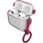 OtterBox Coque Clear Series pour Apple AirPods Pro, Coque de Protection Antichoc, Anti-Chute, Ultra-Mince, Anti-Rayures et Anti-éraflures pour Apple AirPods, Mousqueton Inclus, Transparent/Rose
