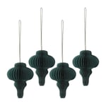 Scandi Living Spira julgranshänge 4-pack Forest Green