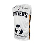 Poitiers Basket 86 Poitiers Maillot Officiel Domicile 2019-2020 Basketball Mixte Adulte, Blanc, FR : S (Taille Fabricant : S)