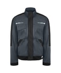 Dickies Grafter Duo Tone Mens Grey/Black Work Wear Jacket - Dark Grey Cotton - Size Small