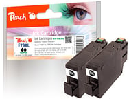 Peach Twin Pack Ink Black Ink Cartridges Compatible with Epson No. 79XL (T7901