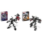 LEGO Marvel Venom Mech Armour vs. Miles Morales, Posable Spider-Man Toy Action Figure for Kids & Marvel War Machine Mech Armour, Buildable Toy Action Figure for Kids with 3 Stud Shooters