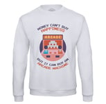 Sweat Shirt Homme Arcade Machine Money Can't Buy Happiness Jeux Video Retro
