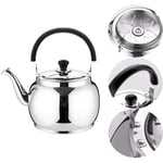 5L/6L Stove Top Camping Kettle Stovetop Induction Whistling Kettle Tea Kettle Teakettle Stainless Steel Tea Large Capacity Quick Heating with Heat Resistant Handle for Home Office Cafe