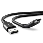 CELLONIC® USB cable 1m compatible with Huawei MediaPad M5 8.4 / M5 10.8 / M5 Pro / M5 lite 10 Charging Cable USB C Type C to USB A 2.0 Data Cable 3A Black/Grey Nylon Lead USB Wire