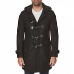 New Hugo BOSS mens black wool suit overcoat jacket duffle coat  40R large £499