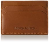 Jack & Jones Men's Jacside Leather Cardholder, Cognac, Keine Angabe