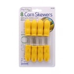 8 Stainless Steel Pronged Corn Holders Corn On The Cob Skewers BBQ Forks