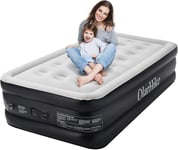 OlarHike Single Air Bed, Inflatable Mattress with Built-in Electic Pump, Folding