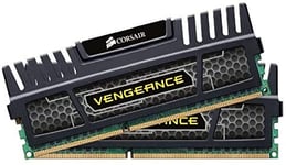 Corsair CMZ16GX3M2A1600C9 Vengeance 16GB (2x8GB) DDR3 1600 Mhz CL9 XMP Performance Desktop Memory Kit Black