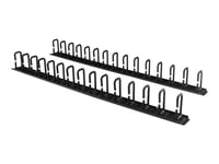 Startech.Com Vertikal 0U Server Rack Cable Management W/ D-Ring Hooks - 40U Network Rack Cord Manager Panels - 2X 3Ft Wire Organizers (Cmver40ud) - D-Rings Cable Management Kit - 1.83 M - Svart - 40U - För P/N: Rk2537bkm, Rk4242bk24, Rk4242bk30