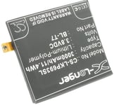 Kompatibelt med LG G2 D805 4G LTE, 3.8V, 3000 mAh